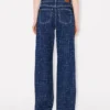 Pantaloni larghi “Ayame” in denim giapponese di Kenzo Weave Pantaloni larghi “Ayame” in denim giapponese di Kenzo Weave