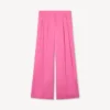 Pantaloni sartoriali a gamba larga in lana vergine Pantaloni sartoriali a gamba larga in lana vergine