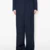 Pantaloni sartoriali a gamba larga in lana vergine Pantaloni sartoriali a gamba larga in lana vergine