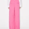 Pantaloni sartoriali a gamba larga in lana vergine Pantaloni sartoriali a gamba larga in lana vergine