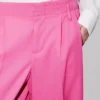 Pantaloni sartoriali a gamba larga in lana vergine Pantaloni sartoriali a gamba larga in lana vergine