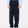 Pantaloni sartoriali a pieghe in lana vergine Pantaloni sartoriali a pieghe in lana vergine