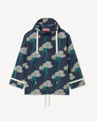 Parka militare “Kenzo Archive Rose” in taffetà tecnico