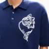 Polo ricamata “Kenzo Tulip” in lana e cotone Polo ricamata “Kenzo Tulip” in lana e cotone