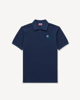 Polo slim ricamata “Kenzo Tulip” in cotone