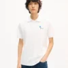 Polo slim ricamata “Kenzo Tulip” in cotone Polo slim ricamata “Kenzo Tulip” in cotone