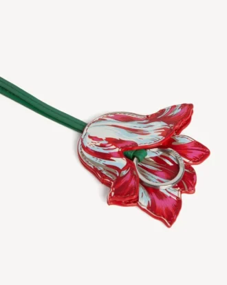 Portachiavi ‘Kenzo Tulip’ in pelle