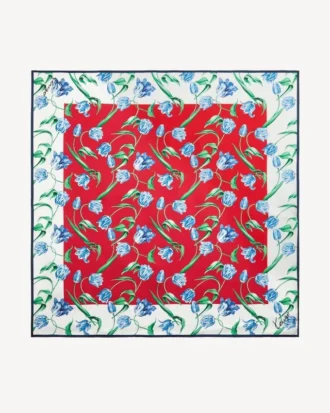 Quadrato ‘Kenzo Tulip’ in seta