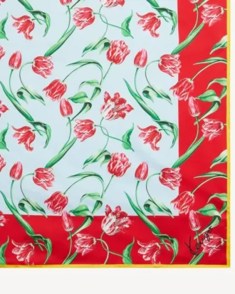 Quadrato ‘Kenzo Tulip’ in seta