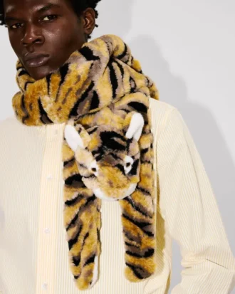Sciarpa “Kenzo Tiger” in pelliccia sintetica