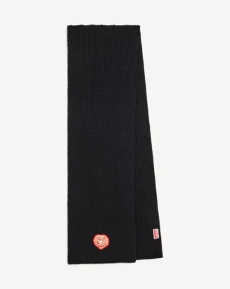 Sciarpa ricamata “Kenzo Boke Heart” in lana e cotone