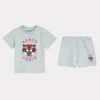 Set composto da T-shirt e bermuda in cotone Set composto da T-shirt e bermuda in cotone