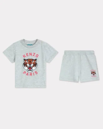 Set composto da T-shirt e bermuda in cotone