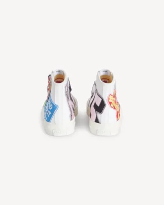 Sneakers alte “Kenzo Hoshi” in tela di cotone