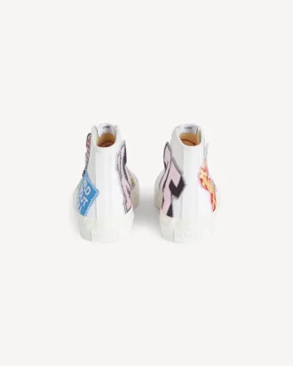 Sneakers alte “Kenzo Hoshi” in tela di cotone