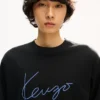 T-shirt a maniche lunghe in cotone con ricamo “Kenzo Signature” T-shirt a maniche lunghe in cotone con ricamo “Kenzo Signature”