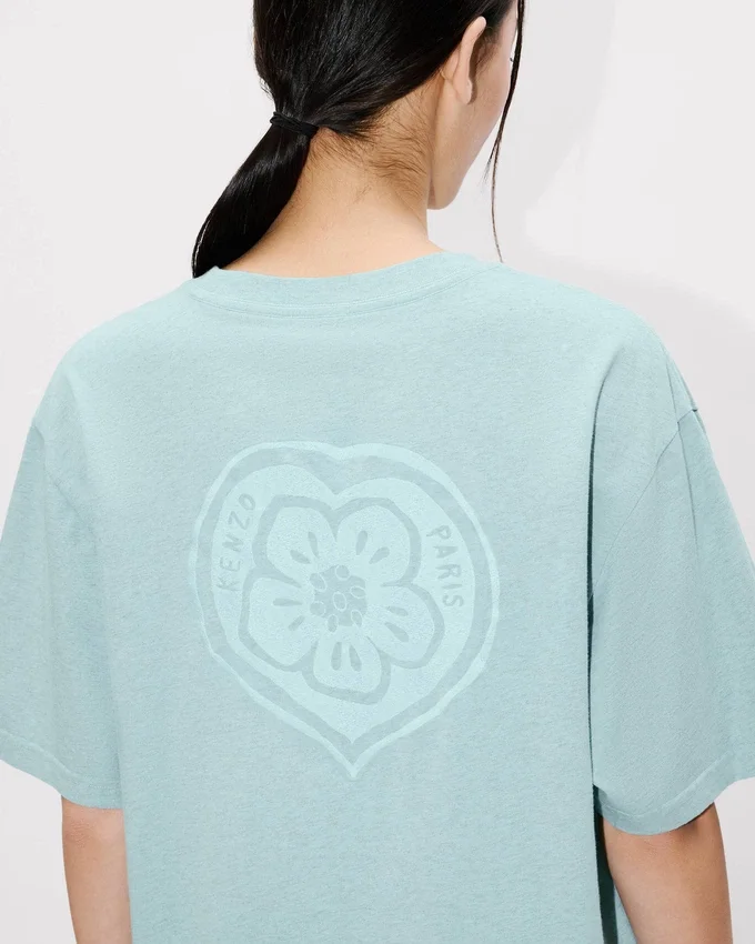 T-shirt ampia ricamata ‘Kenzo Boke Heart’ in cotone T-shirt ampia ricamata ‘Kenzo Boke Heart’ in cotone