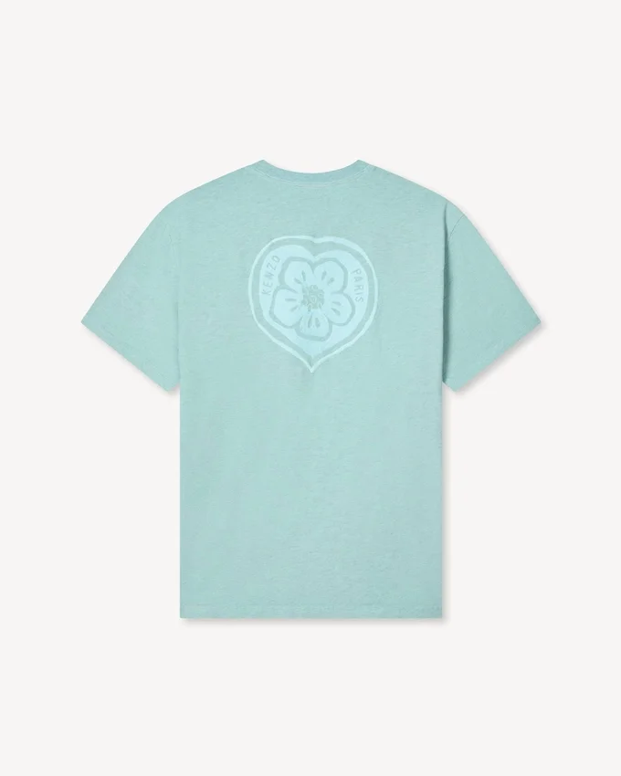 T-shirt ampia ricamata ‘Kenzo Boke Heart’ in cotone T-shirt ampia ricamata ‘Kenzo Boke Heart’ in cotone