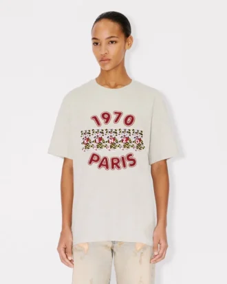 T-shirt ampia ricamata “Kenzo Wild Tiger” in cotone T-shirt ampia ricamata “Kenzo Wild Tiger” in cotone