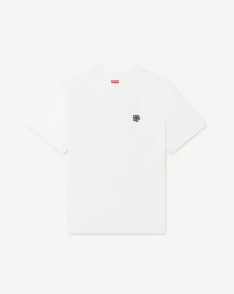 T-shirt comoda con ricamo “Boke Flower”