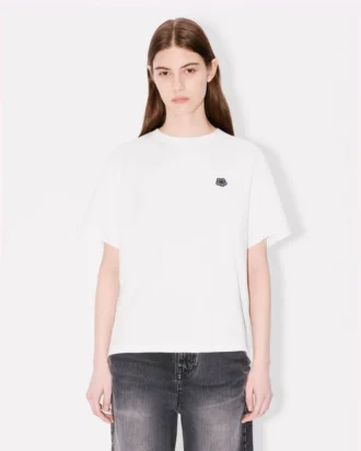 T-shirt comoda con ricamo “Boke Flower”
