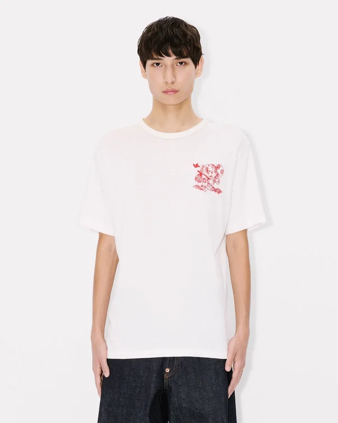 T-shirt con ricamo “Kenzo Cartoon” in cotone T-shirt con ricamo “Kenzo Cartoon” in cotone