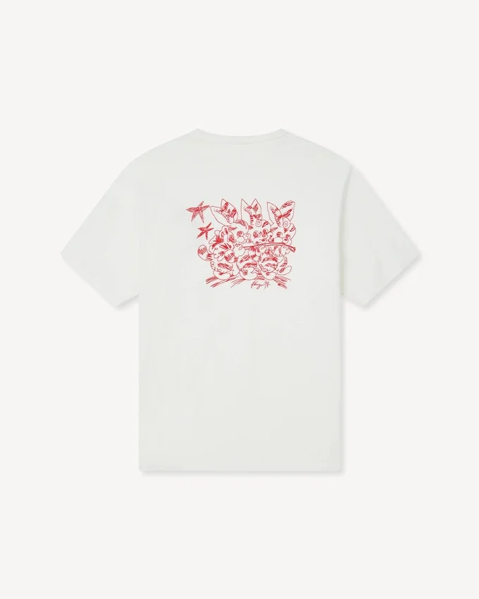 T-shirt con ricamo “Kenzo Cartoon” in cotone T-shirt con ricamo “Kenzo Cartoon” in cotone
