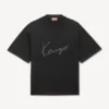 T-shirt con ricamo “Kenzo Signature” in lana merino T-shirt con ricamo “Kenzo Signature” in lana merino