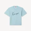 T-shirt con ricamo “Kenzo Signature” in lana merino T-shirt con ricamo “Kenzo Signature” in lana merino