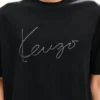 T-shirt con ricamo “Kenzo Signature” in lana merino T-shirt con ricamo “Kenzo Signature” in lana merino