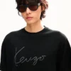 T-shirt con ricamo “Kenzo Signature” in lana merino T-shirt con ricamo “Kenzo Signature” in lana merino