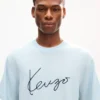 T-shirt con ricamo “Kenzo Signature” in lana merino T-shirt con ricamo “Kenzo Signature” in lana merino