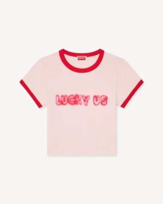 T-shirt corta “Kenzo Words” in cotone