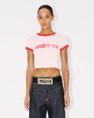 T-shirt corta “Kenzo Words” in cotone