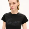 T-shirt corta ricamata “Kenzo Signature” in cotone T-shirt corta ricamata “Kenzo Signature” in cotone