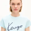 T-shirt corta ricamata “Kenzo Signature” in cotone T-shirt corta ricamata “Kenzo Signature” in cotone