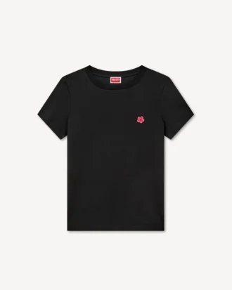 T-shirt in cotone con ricamo “Boke Flower”