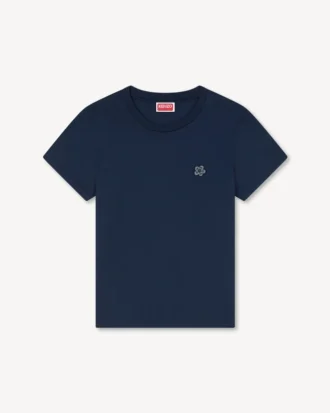 T-shirt in cotone con ricamo “Boke Flower”