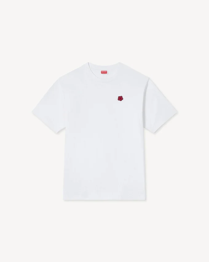 T-shirt in cotone con ricamo “Boke Flower” T-shirt in cotone con ricamo “Boke Flower”