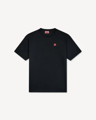 T-shirt in cotone con ricamo “Boke Flower”