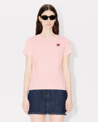 T-shirt in cotone con ricamo “Boke Flower”
