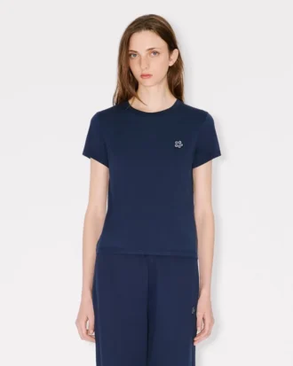 T-shirt in cotone con ricamo “Boke Flower”