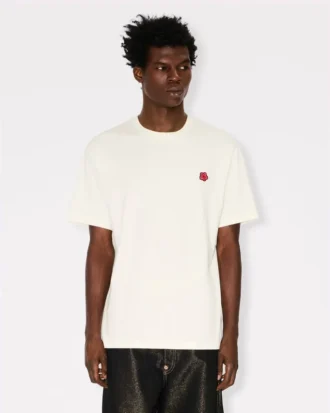 T-shirt in cotone con ricamo “Boke Flower”