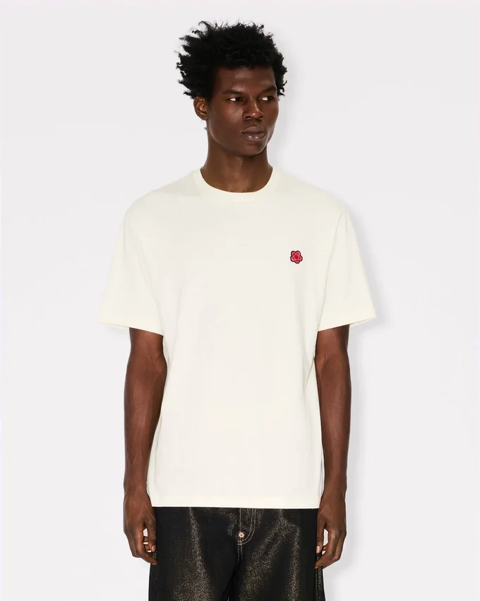 T-shirt in cotone con ricamo “Boke Flower” T-shirt in cotone con ricamo “Boke Flower”