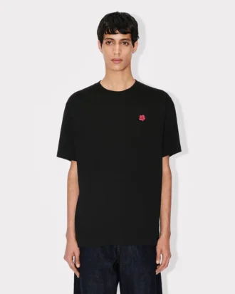 T-shirt in cotone con ricamo “Boke Flower”