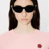 T-shirt in cotone con ricamo “Boke Flower” T-shirt in cotone con ricamo “Boke Flower”