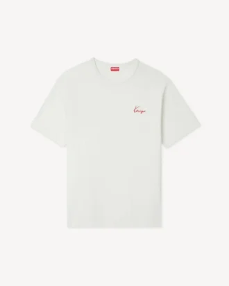 T-shirt Kenzo Archive Rose con ricamo in cotone