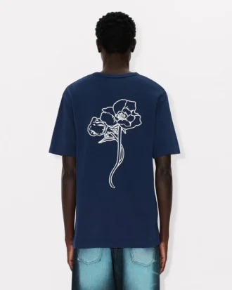 T-shirt Kenzo Archive Rose con ricamo in cotone