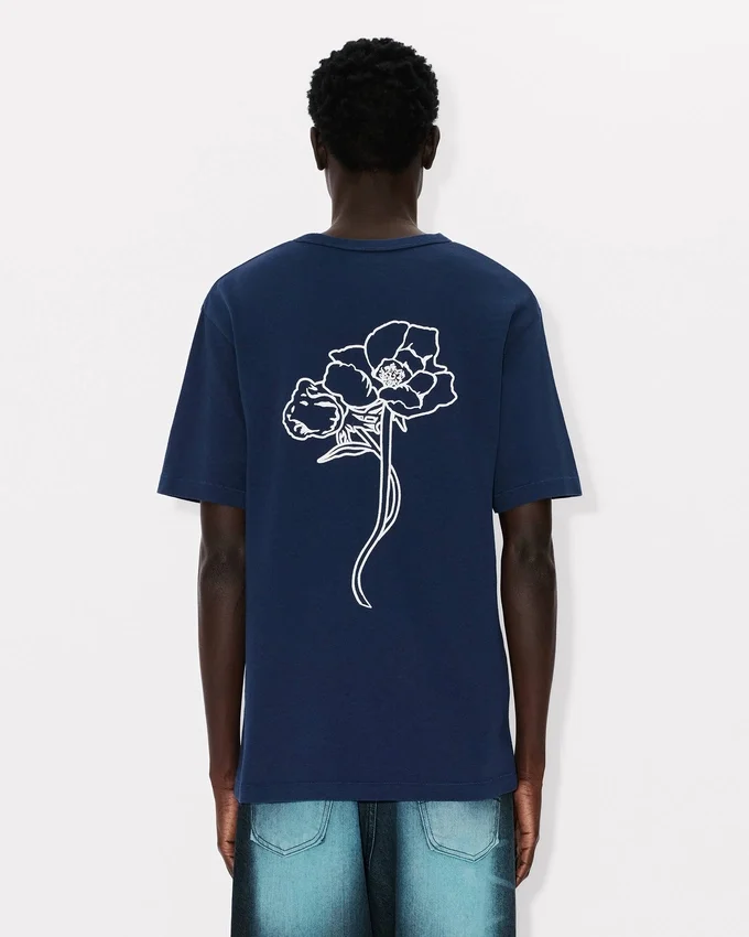 T-shirt Kenzo Archive Rose con ricamo in cotone T-shirt Kenzo Archive Rose con ricamo in cotone