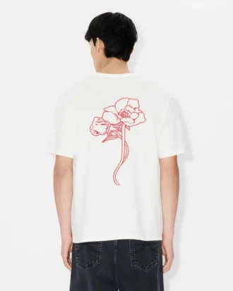 T-shirt Kenzo Archive Rose con ricamo in cotone